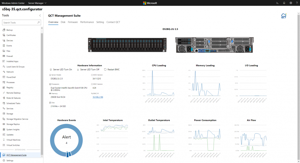 QCT Management Suite (Windows Admin Center Extension) QCT